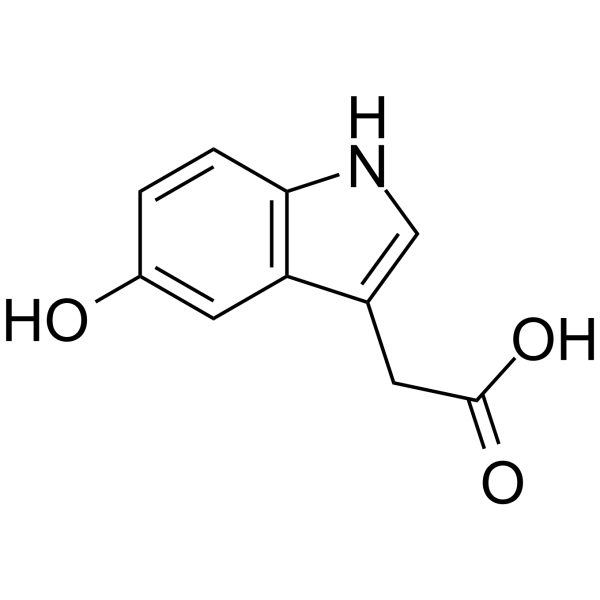 5-Hydroxyindole-3-acetic acid Chemical Structure