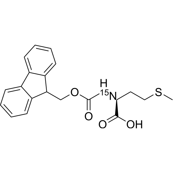 Fmoc-Met-OH-<sup>15</sup>N Chemical Structure