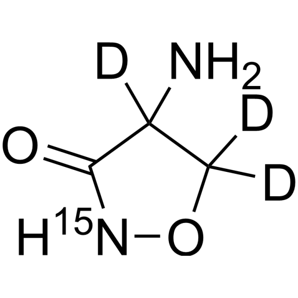DL-Cycloserine-<sup>15</sup>N,d<sub>3</sub> Chemical Structure