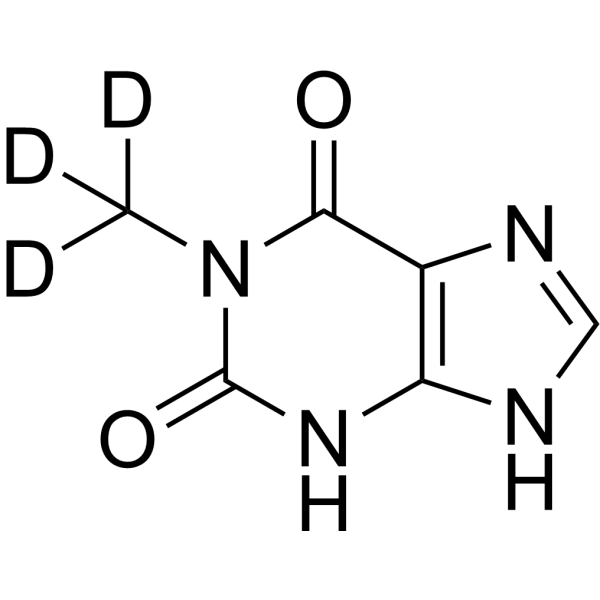 1-Methylxanthine-d<sub>3</sub> Chemical Structure