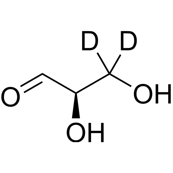 (R)-2,3-Dihydroxypropanal-d<sub>2</sub> Chemical Structure