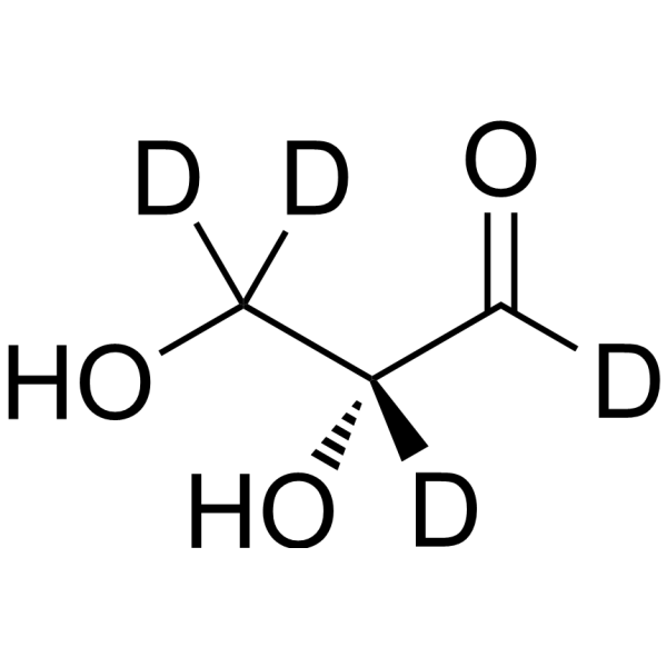 (R)-2,3-Dihydroxypropanal-d4 Chemical Structure