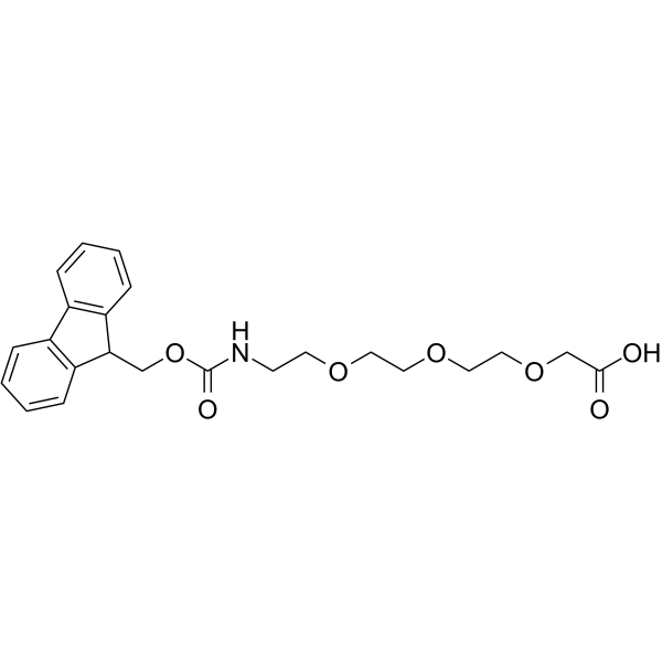 Fmoc-amino-PEG3-CH2COOH Chemical Structure