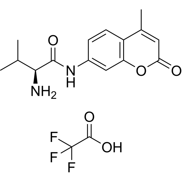 (S)-<em>2</em>-Amino-3-methyl-<em>N</em>-(4-methyl-<em>2</em>-oxo-<em>2</em>H-chromen-7-yl)butanamide <em>2</em>,<em>2</em>,<em>2</em>-trifluoroacetate