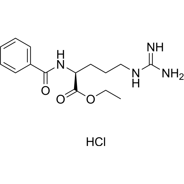 N-Benzoyl-L-arginine ethyl ester hydrochloride Chemical Structure