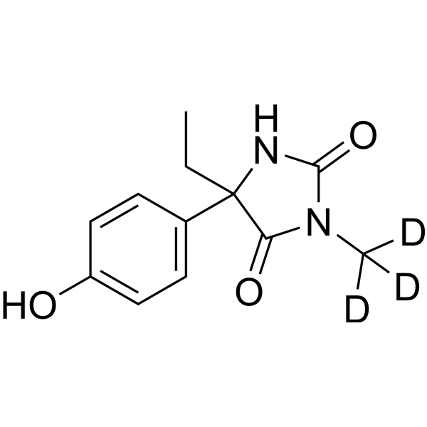 4-Hydroxymephenytoin-d<sub>3</sub> Chemical Structure