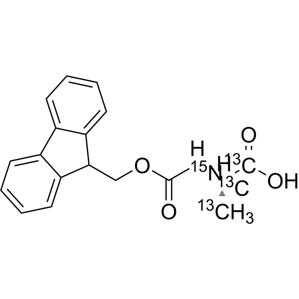 Fmoc-Ala-OH-13C3,15N Chemical Structure