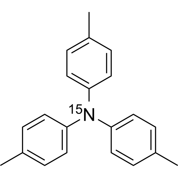 Tri-p-tolylamine-<sup>15</sup>N Chemical Structure