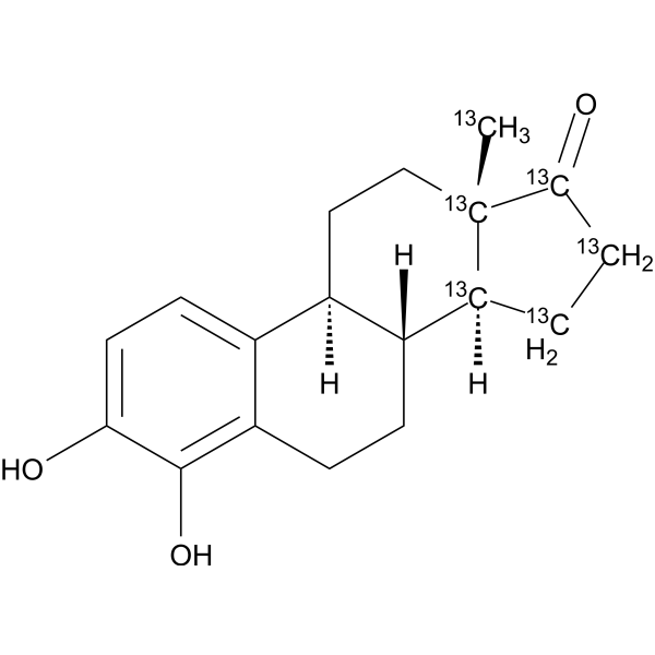 4-Hydroxyestrone-13C6 Chemical Structure