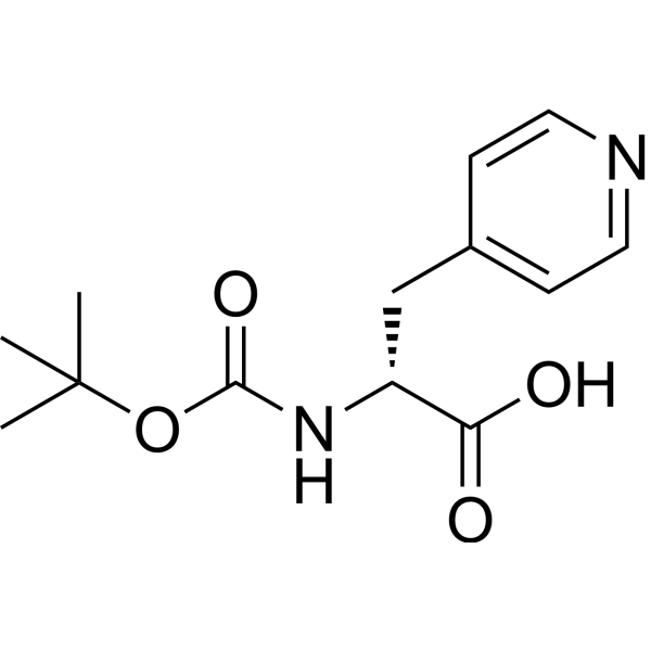 Boc-D-4-Pal-OH Chemical Structure