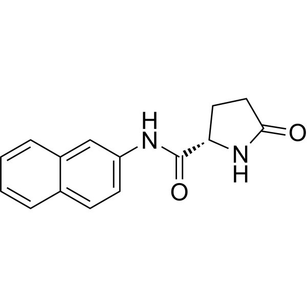 L-Pyroglutamic acid β-naphthylamide Chemical Structure