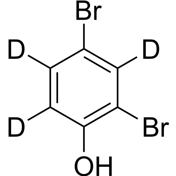 2,4-Dibromophenol-d<sub>3</sub> Chemical Structure