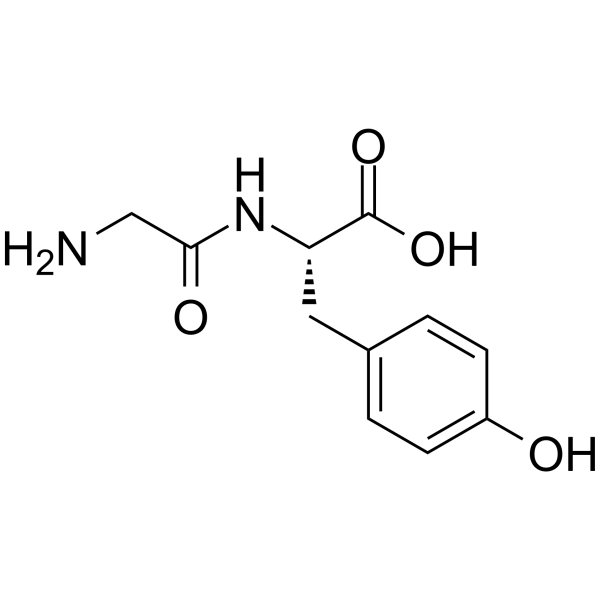 Glycyl-L-tyrosine Chemical Structure