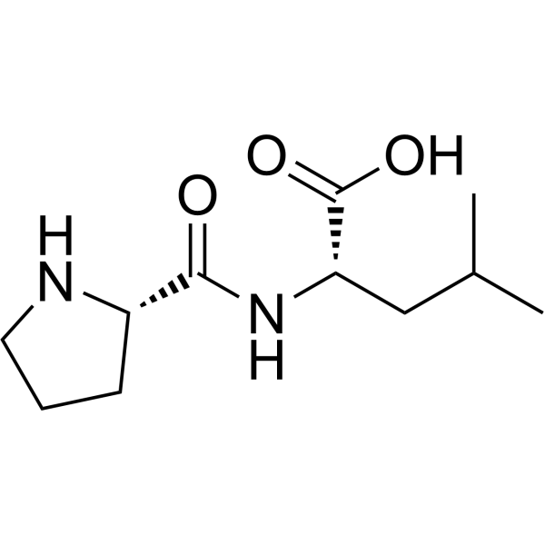 L-Prolyl-L-leucine Chemical Structure
