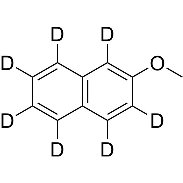 2-Methoxynaphthalene-d<sub>7</sub> Chemical Structure
