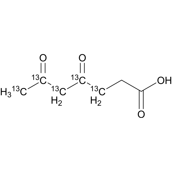 4,6-Dioxoheptanoic acid-<sup>13</sup>C<sub>5</sub> Chemical Structure