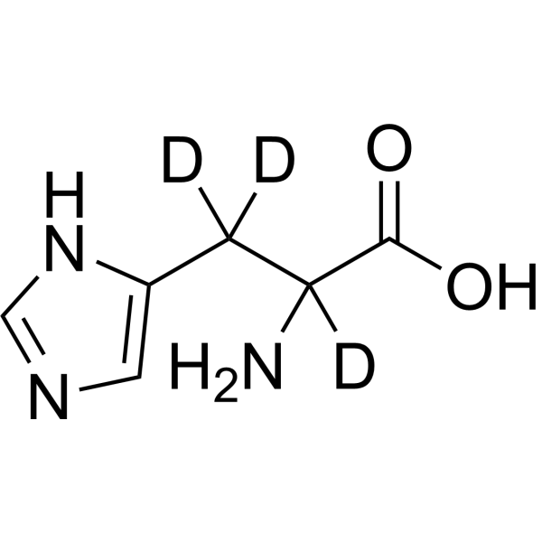 DL-Histidine-d<sub>3</sub> Chemical Structure