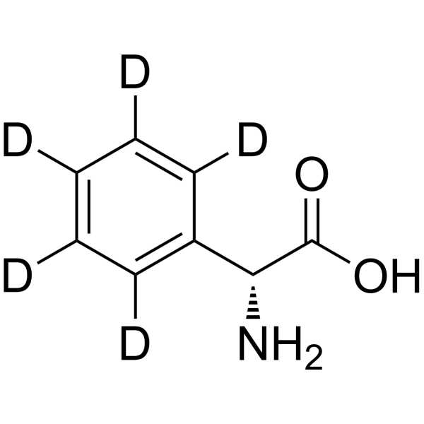 D-α-Phenyl-glycine-d<sub>5</sub> Chemical Structure