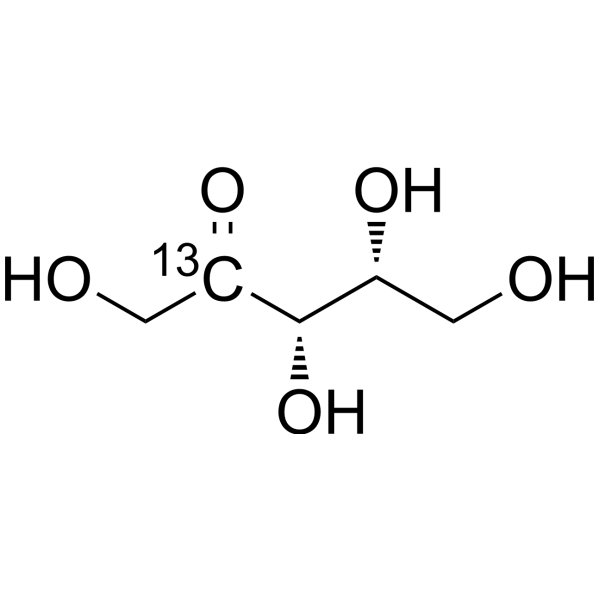 D-Xylulose-2-<sup>13</sup>C Chemical Structure