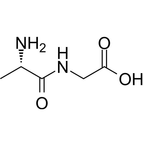 (S)-2-(2-Aminopropanamido)acetic acid Chemical Structure