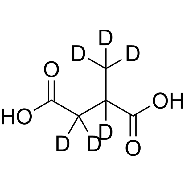 2-Methylsuccinic acid-d<sub>6</sub> Chemical Structure