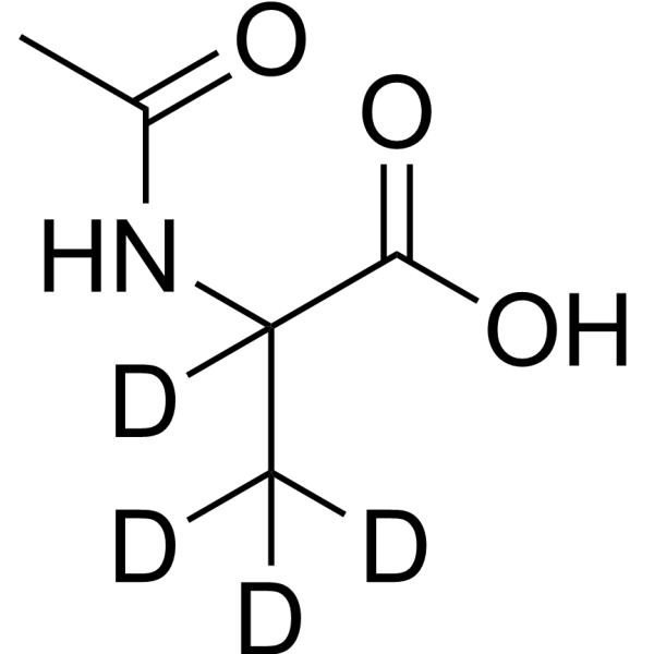 Ac-DL-Ala-OH-d<sub>4</sub> Chemical Structure