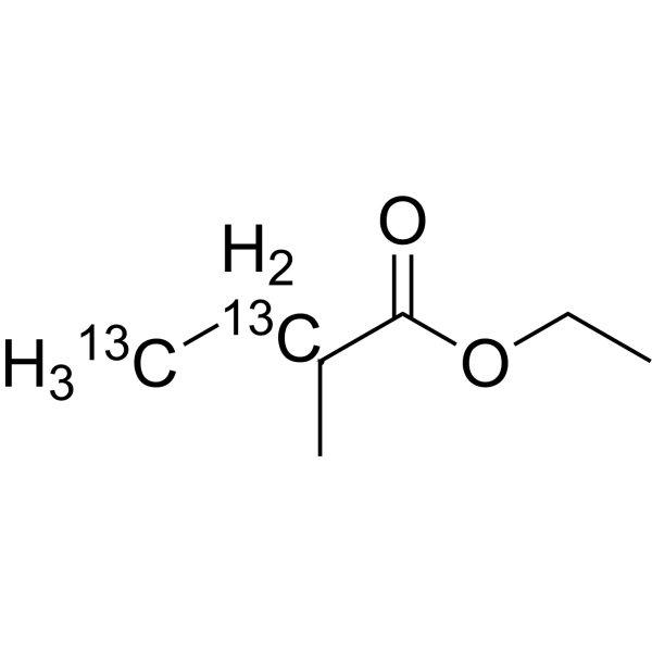Ethyl 2-methylbutanoate-13<em>C</em>2