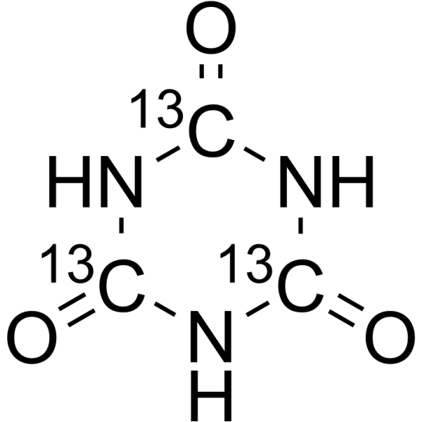 Cyanuric acid-<sup>13</sup>C<sub>3</sub> Chemical Structure