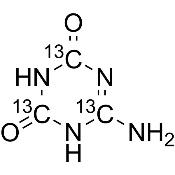 Ammelide-<sup>13</sup>C<sub>3</sub> Chemical Structure