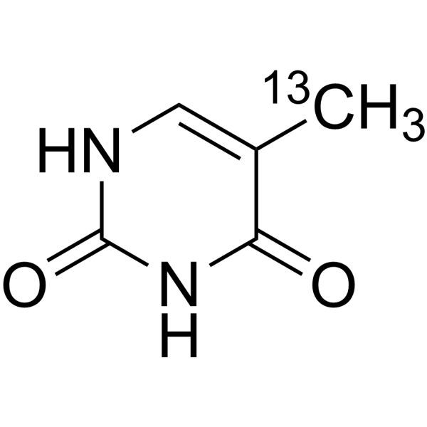 Thymine-<sup>13</sup>C Chemical Structure