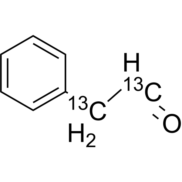 2-Phenylacetaldehyde-<sup>13</sup>C<sub>2</sub> Chemical Structure