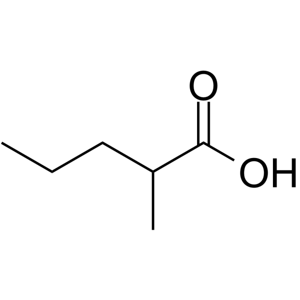 2-Methylvaleric acid Chemical Structure
