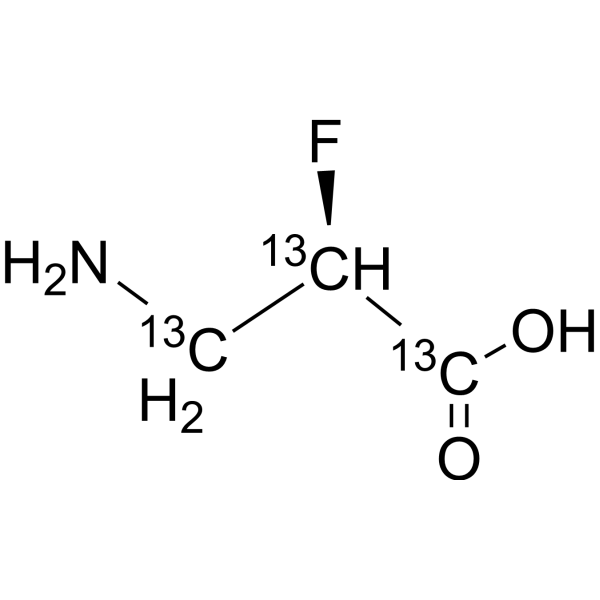 (2R)-3-Amino-2-fluoropropanoic acid-13C3 Chemical Structure
