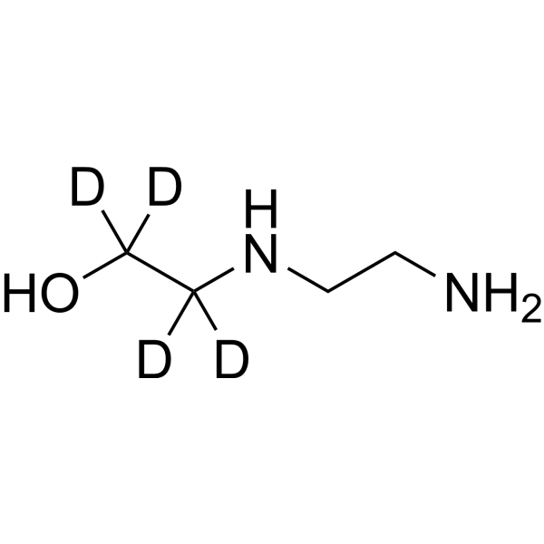 2-(2-Aminoethylamino)ethanol-d<sub>4</sub> Chemical Structure