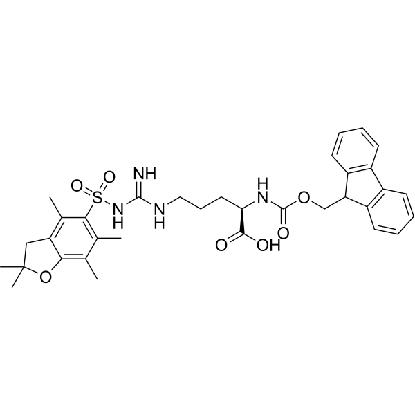 Fmoc-D-Arg(Pbf)-OH Chemical Structure