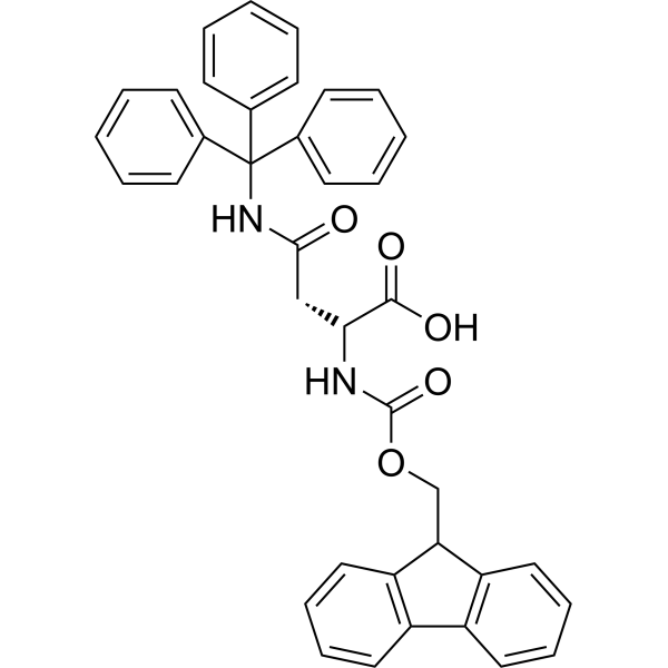 Fmoc-D-Asn(Trt)-OH Chemical Structure