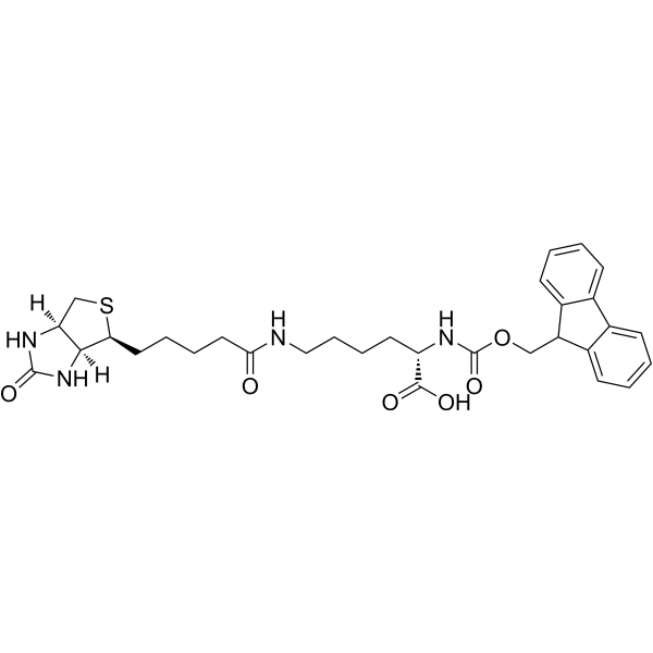 Fmoc-Lys(Biotin)-OH Chemical Structure