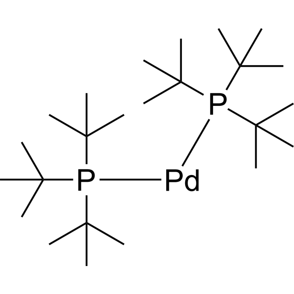 Bis(tri-tert-butylphosphine)palladium(0) Chemical Structure