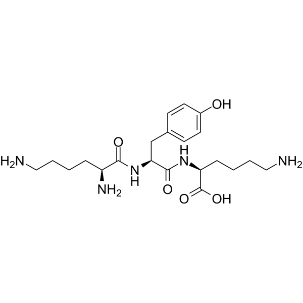 L-Lysyl-L-tyrosine-α-L-lysine Chemical Structure