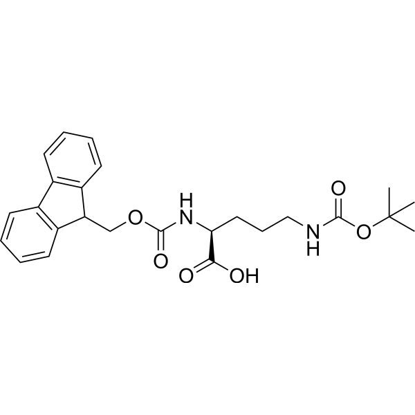 Fmoc-Orn(Boc)-OH Chemical Structure