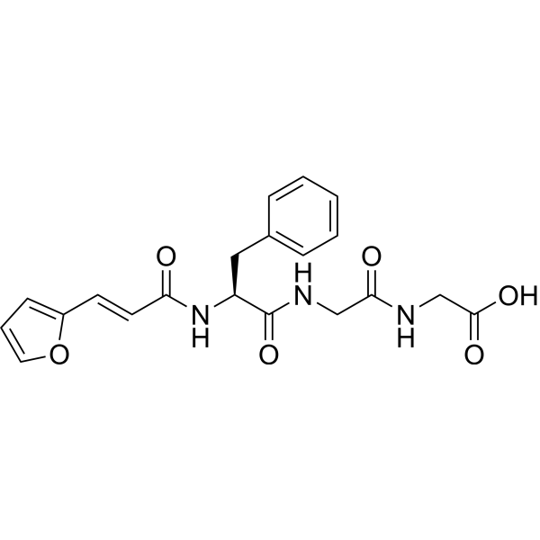 N-[3-(2-Furyl)acryloyl]-Phe-Gly-Gly Chemical Structure