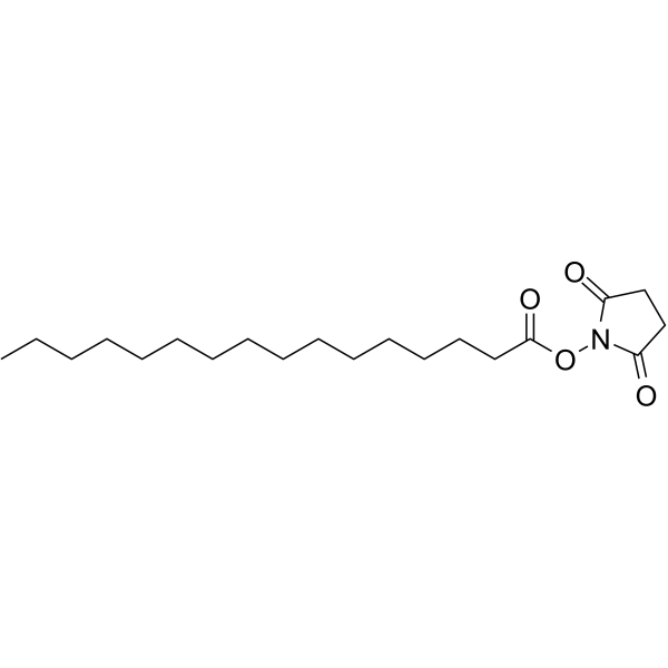 Palmitic acid N-hydroxysuccinimide Chemical Structure