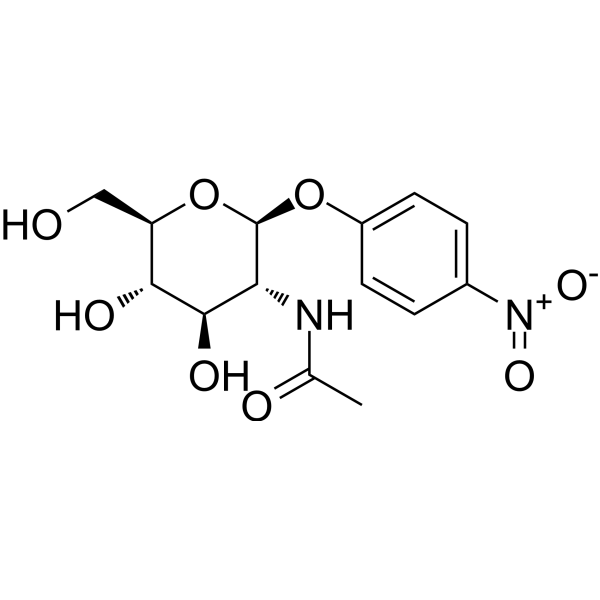 4-Nitrophenyl-N-acetyl-β-D-glucosaminide Chemical Structure