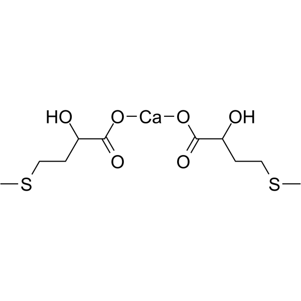 Calcium 2-hydroxy-4-(methylthio)butanoate Chemical Structure