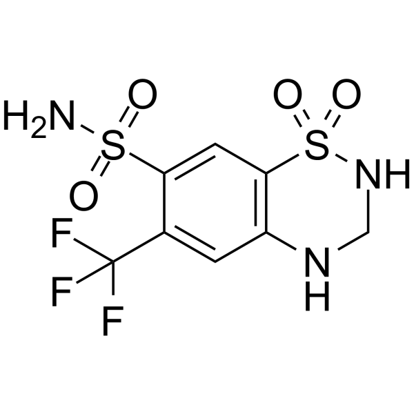 Hydroflumethiazide Chemical Structure