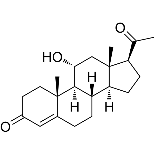 11alpha-Hydroxyprogesterone Chemical Structure