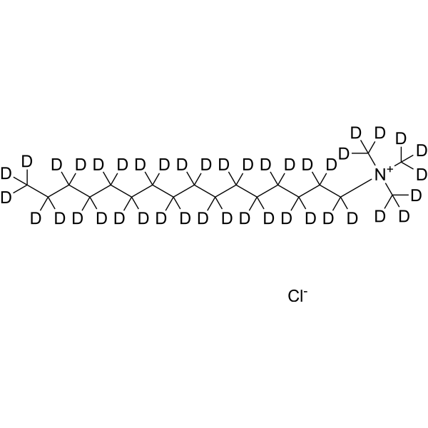 N,N,N-Trimethylhexadecan-1-aminium-d<sub>42</sub> chloride Chemical Structure