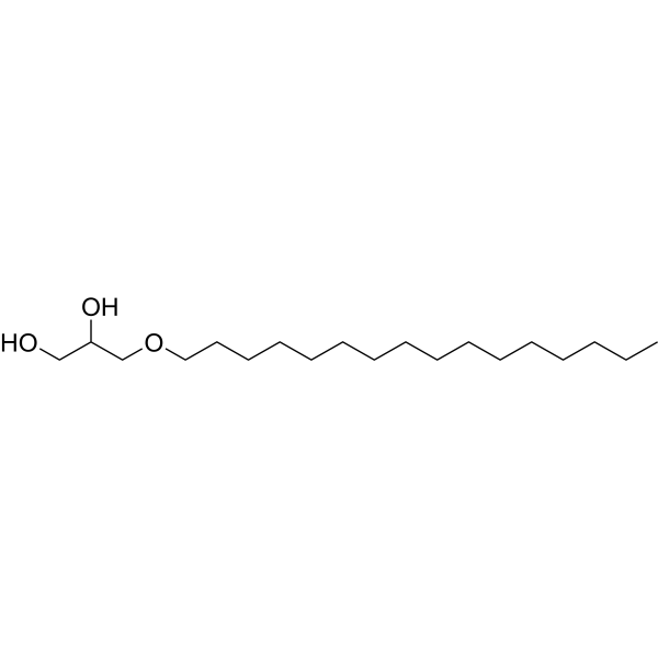 1-O-Hexadecylglycerol Chemical Structure