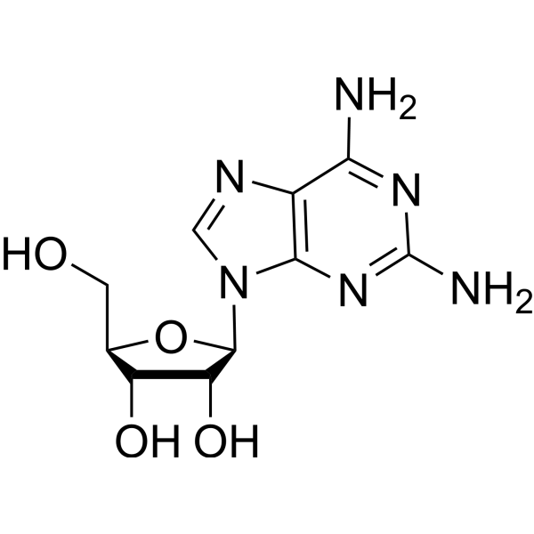 2-Aminoadenosine Chemical Structure