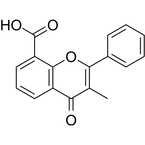 3-Methylflavone-8-carboxylic acid Chemical Structure